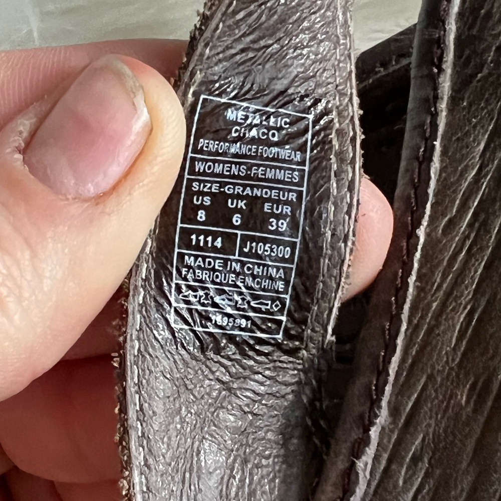Chaco metallic leather sandals - Picture 7 of 8